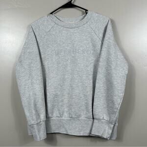 Sweaty Betty Superhero Crewneck Sweatshirt Grey Size Small